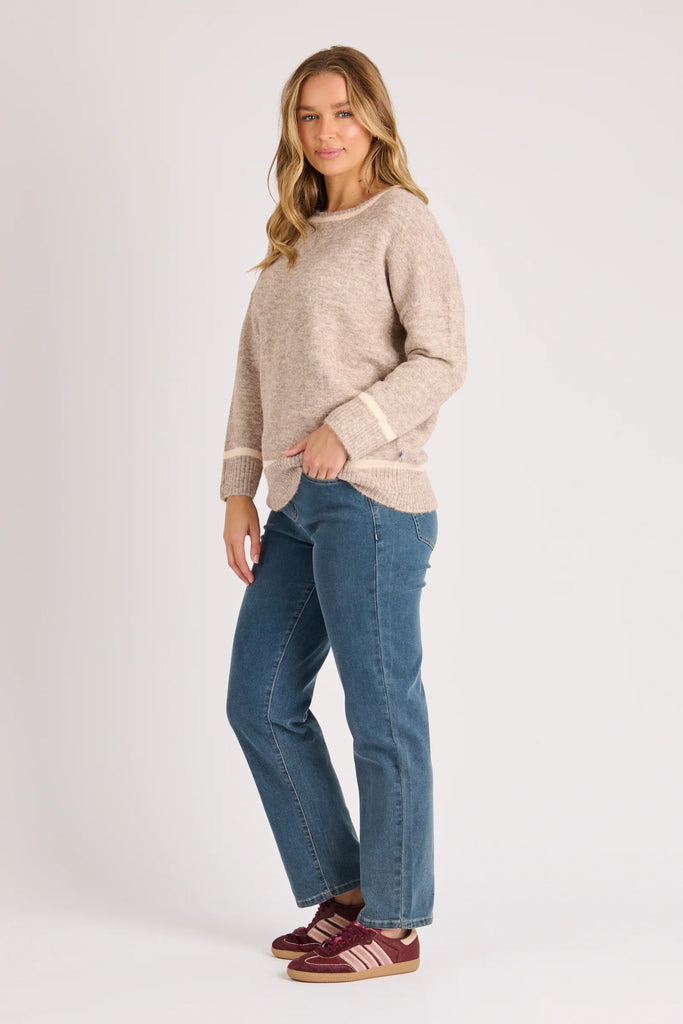 Drop Shoulder Jumper - Mocha