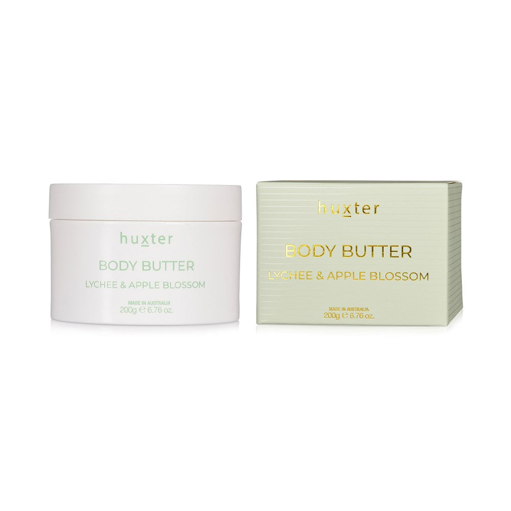 Body Butter 200g - Lychee & Apple Blossom-Huxter-Body butter 200g boxed Fragrance - Lychee & Apple Blossom-Pash + Evolve