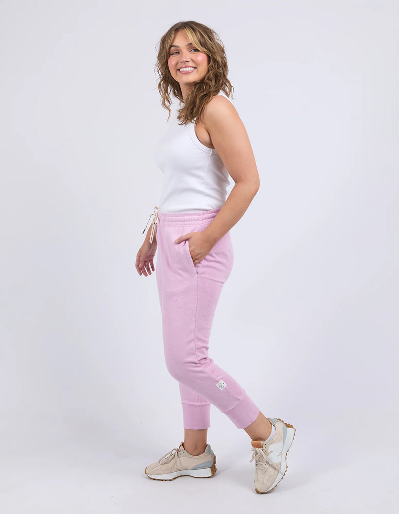 Brunch Pant - Dusk Pink-Elm-Made from 100% cotton slub jersey, Elm’s best-selling Brunch pant provides a relaxed roomy fit that is versatility plus! With a comfy fit elastic waistband paired with an adjustable tie, these cropped length pants feature large cuff detail and will be your go-to straight out of the box! Best selling style Relaxed cropped length fit Elastic waistband with adjustable tie 100% Cotton slub jersey Model is wearing a size 10-Pash + Evolve