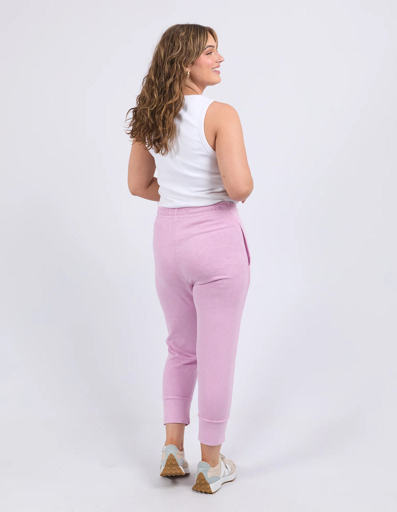 Brunch Pant - Dusk Pink-Elm-Made from 100% cotton slub jersey, Elm’s best-selling Brunch pant provides a relaxed roomy fit that is versatility plus! With a comfy fit elastic waistband paired with an adjustable tie, these cropped length pants feature large cuff detail and will be your go-to straight out of the box! Best selling style Relaxed cropped length fit Elastic waistband with adjustable tie 100% Cotton slub jersey Model is wearing a size 10-Pash + Evolve
