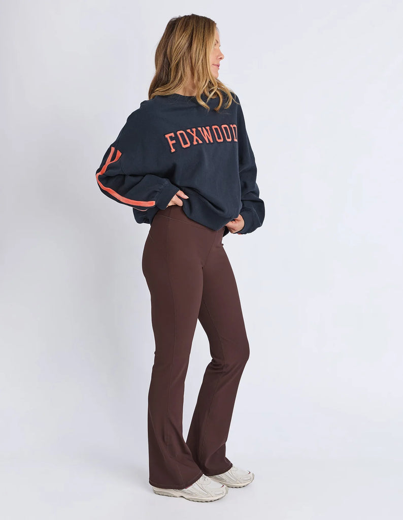 Elevated Sunday Crew - Navy/orange-Foxwood-Designed for off-duty comfort with a polished edge, the Elevated Sunday Crew brings something a little extra to your everyday layers. Featuring velour artwork across the chest and sleeves, it adds texture and depth while still keeping things understated. The soft round neckline and relaxed, boxy fit make it easy to wear, while the luxe detailing gives it a more considered feel. Front chest and sleeve velour artwork Round neckline Relaxed boxy fit 100% Cotton Our m