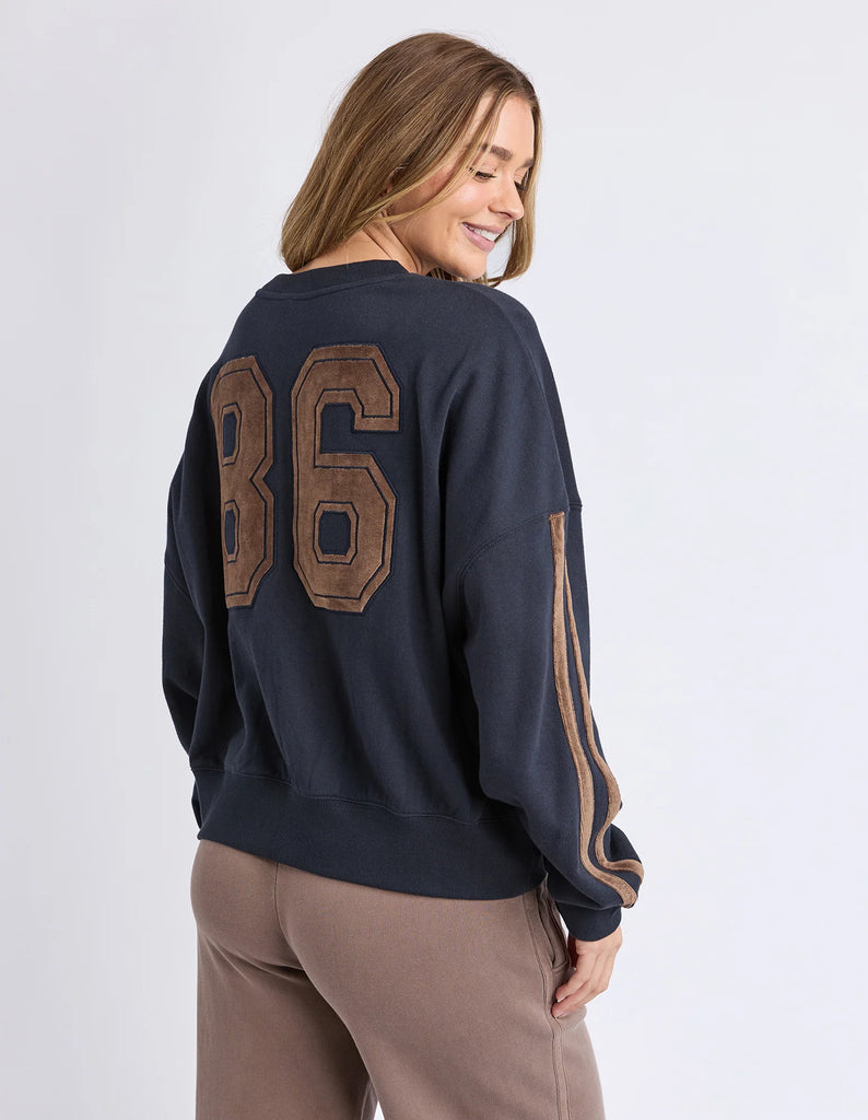 Elevated sunday crew - ink-Foxwood-The new elevated sunday crew from Foxwood is a comfortable, relaxed fitting crew with a print along the front, back and sleeves. Relaxed Fit 100% Cotton-Pash + Evolve