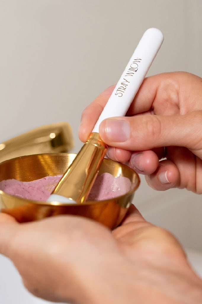 Facial Mask Bowl-Pash + Evolve-This gorgeous brass mixing bowl designed to mix and apply your Stray Willow Facial Masks. Perfect for mixing and applying and is easy to rinse out ready for your next pamper session. To use: Simply measure, mix, and apply your favorite face mask using the bowl for a hassle-free and enjoyable skincare routine. Enjoy your pampering session!-Pash + Evolve