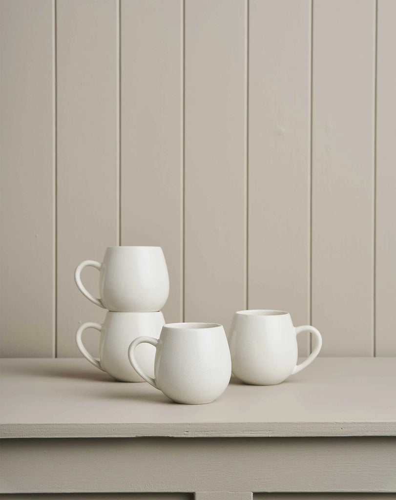 Hug me mug 4pk - snow-Robert gordon-These Snow Hug Me Mugs are custom designed to be cupped in your hands, creating a cozy, comforting experience with every sip. The original and best, this collection is perfect for that warming cuppa. Made from quality stoneware Microwave and dishwasher safe Semi matte glaze finish 400ml capacity Designed in Australia-Pash + Evolve