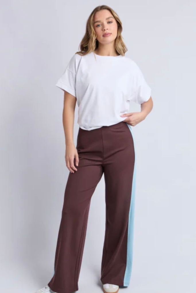 Juno pant - coffee/blue