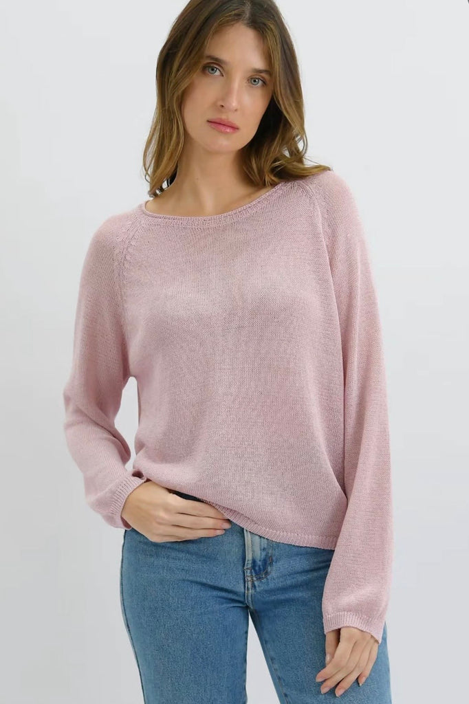 Neave knit top - pink