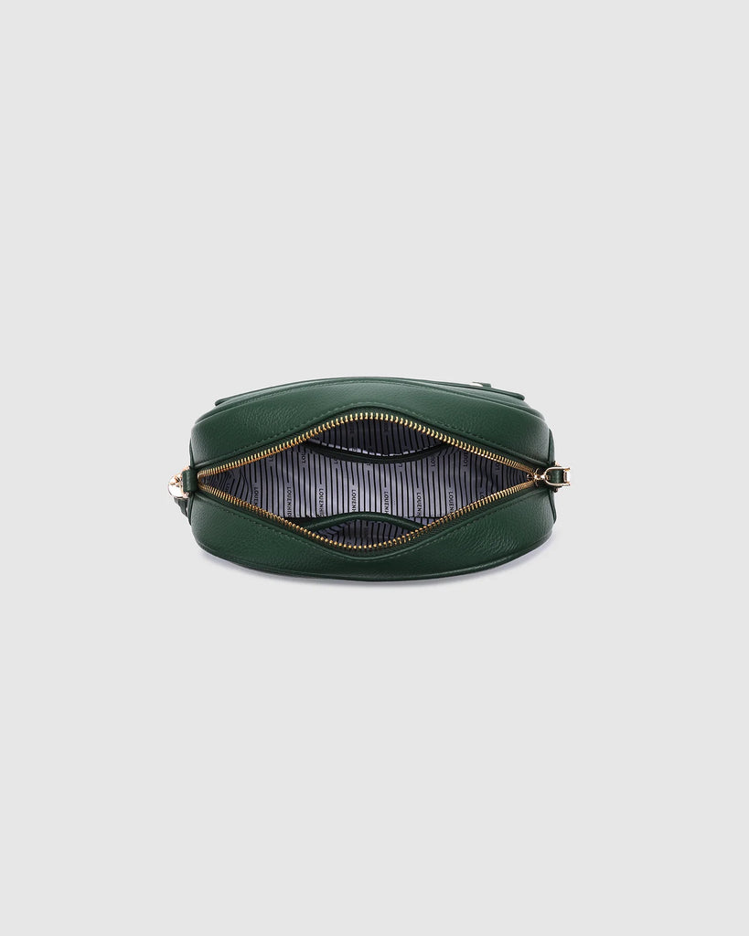Jacinta Gia Crossbody Bag - Forest Green-Louenhide-The Louenhide Jacinta Forest Green Crossbody Bag with Gia Strap is the ultimate everyday bag for women looking for style without compromising function. Feel luxe and sporty with this soft, camera style bag over your shoulder, now in Forest Green and Black new season colours. Walk out in style with this casual crossbody bag and keep your essentials secure with its slip and zip pockets. The Jacinta Gia is a staple in the Louenhide world, loved by women of all