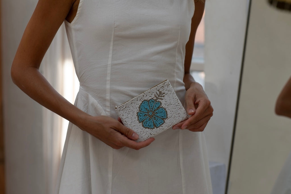 Layla beaded coin purse-Pash + Evolve-*Glass beads *Fully lined inside *Coin purse *14x9.5 cm-Pash + Evolve