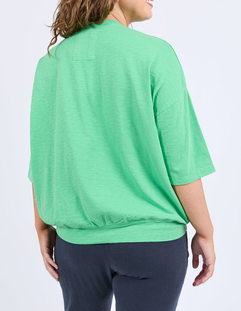 Mazie sweat - Spring green-Elm-The Mazie sweat is the ideal blend of style and versatility. This oversized fit and ¾ length sleeves allow plenty of room for movement, and the gorgeous lightweight cotton fabric make it ideal for layering. Best Selling Style Relaxed fit with 3/4 Length Sleeves Waistband & Pockets 100% Cotton Model is wearing a size 10-Pash + Evolve