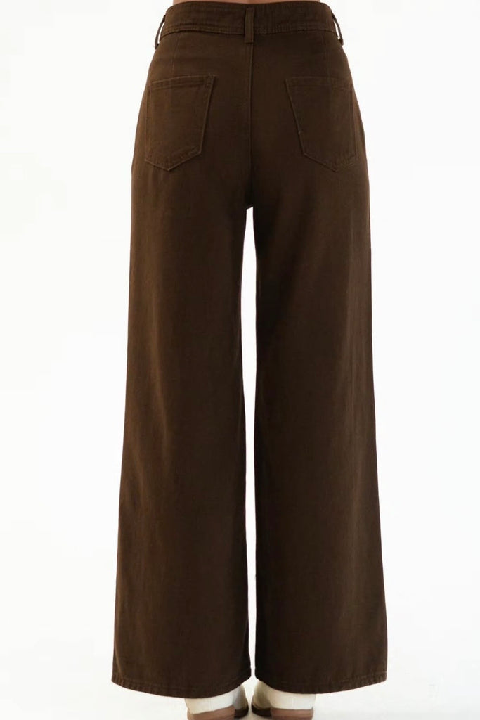Neave pant - Chocolate-Pash + Evolve-*Super Comfy & Stretchy *High waisted *Pockets-Pash + Evolve
