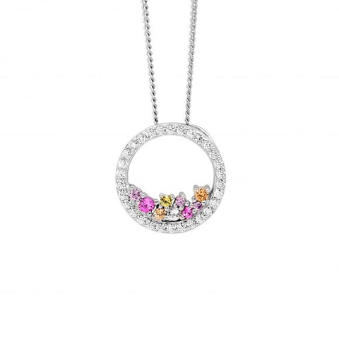 Hoop earrings freshwater pearl drop - gold plated