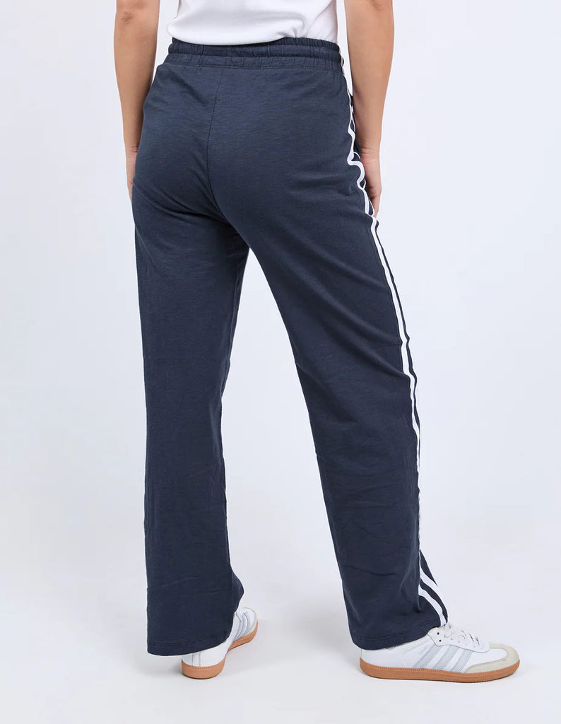 Power Pant - Navy-Foxwood-Power through your day in the new Power Pants from LeisureFit. Featuring on-trend side taping, a wide elastic waist with drawcord and pockets, these 100% lightweight cotton pants truly elevate your casual style this season. Elastic waist with drawcord Side taping detail Relaxed fit 100% Cotton Model is wearing a size 10-Pash + Evolve