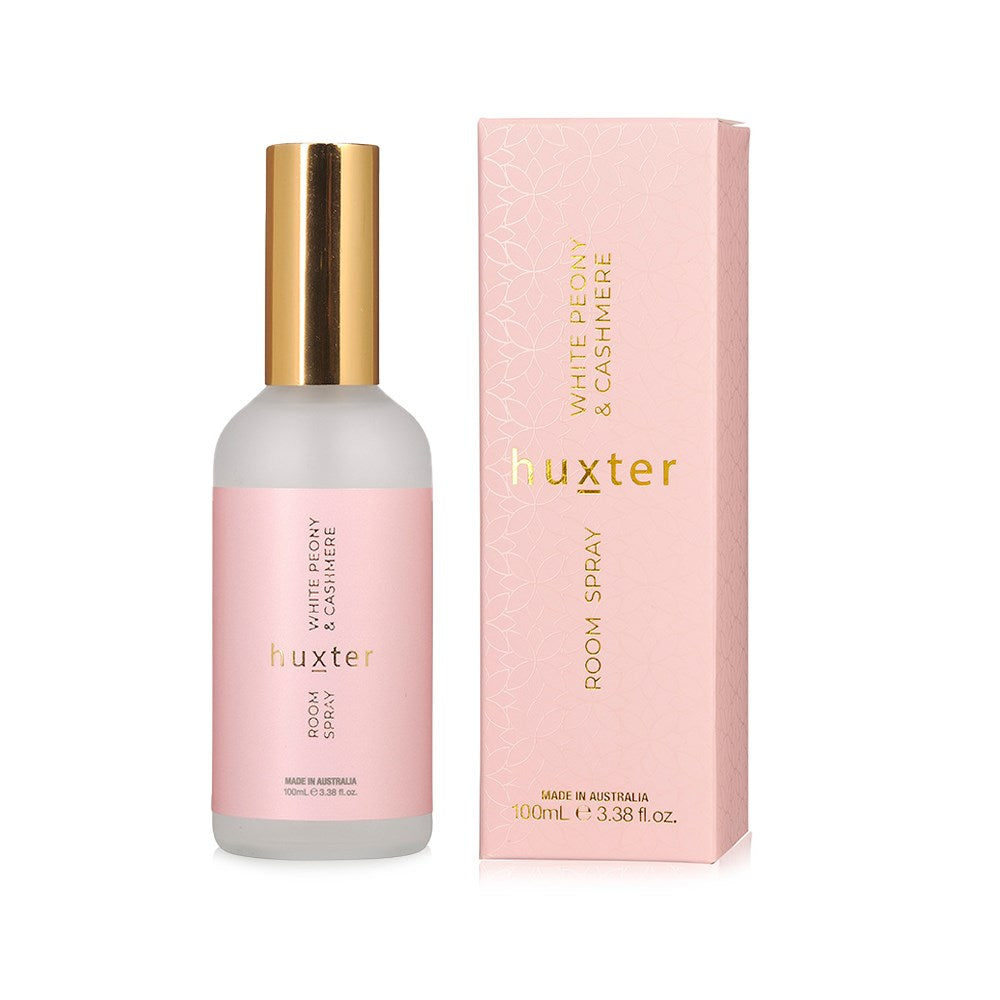 Room Spray 100ml Boxed - White Peony & Cashmere-Huxter-Room spray boxed - 100ml Fragrance - White Peony & Cashmere-Pash + Evolve