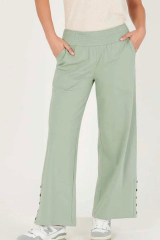 One And Only High Waisted Wide Leg Flared Pant - Mocha Brown