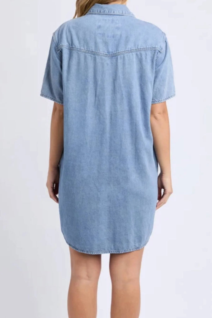 Sorcha denim dress - light blue-Foxwood-Pash + Evolve