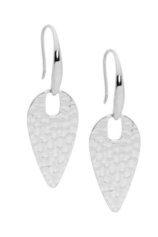 Stainless steel monstera leaf earrings - gold plated