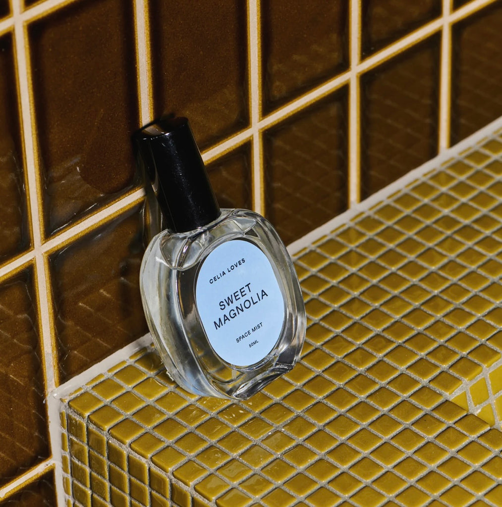 Sweet Magnolia - Room Spray 50ml-Celia Loves-Light enough to appeal to many but intriguing enough to stop guests in their tracks, this warm and elevated fragrance will wrap your home up in cosy floral notes and light citrus nuances. A staple for homebodies and our house proud girlies, Sweet Magnolia is warm, cocooning and the sweetest at-home escape. Top notes orange peel, lime Heart notes magnolia, soft rose, jasmine Base notes tonka bean, vanilla Fragrance creamy & floral Hand-poured on Victoria’s Surf Co