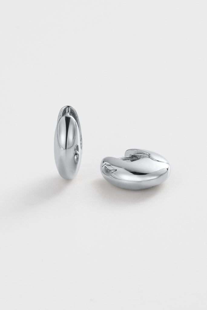 Carrie hoop - silver
