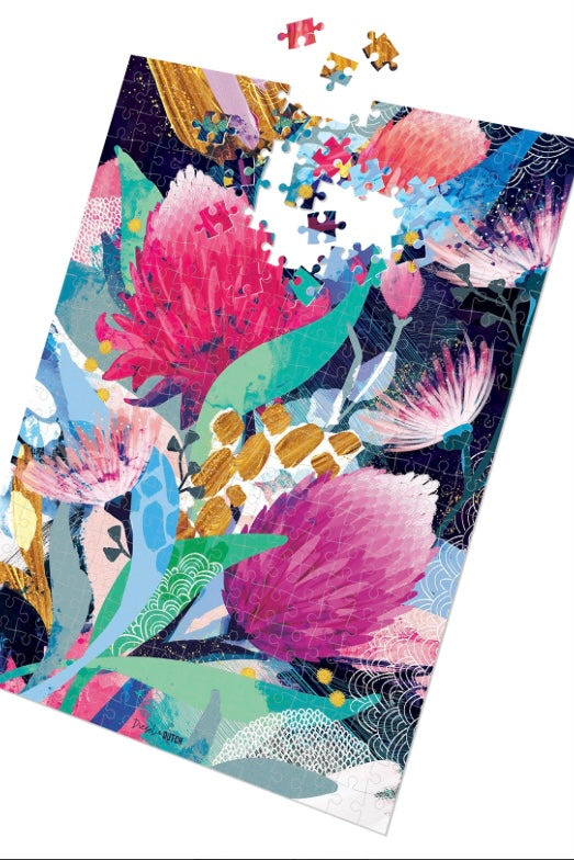 Australian dream - 1000pc puzzle-Diesel & Dutch-Filled with a kaleidoscope of colours and featuring iconic Australian natives, the Australian Dream puzzle designed by Milly & Mae is a bold and bright puzzle, offering plenty of challenges for the most experienced puzzler. Finish puzzle size: 70x 50cm-Pash + Evolve