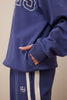 Isla Oversized Slouchy Crew - Washed Navy