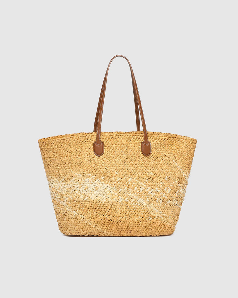 Ava Basket Tote - Natural Raffia