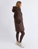 Annabella Longline Anorak - Coffee Bean