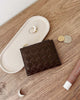 Lily Woven Wallet - Chocolate
