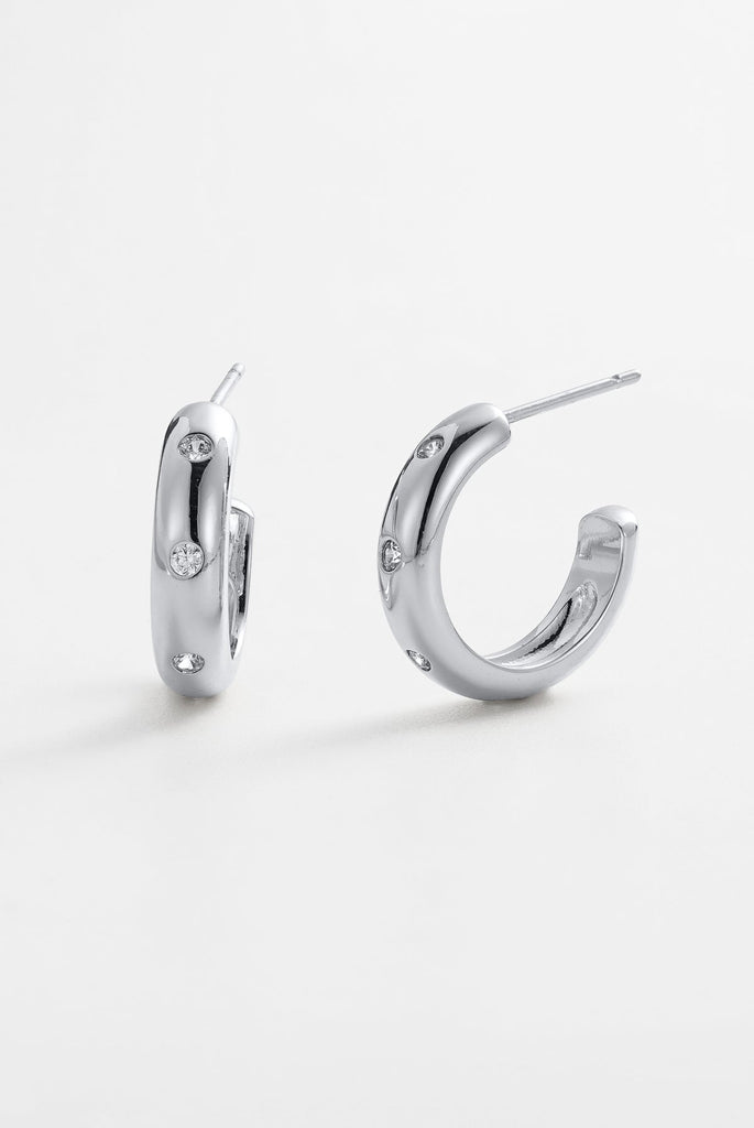 Talia hoop - silver