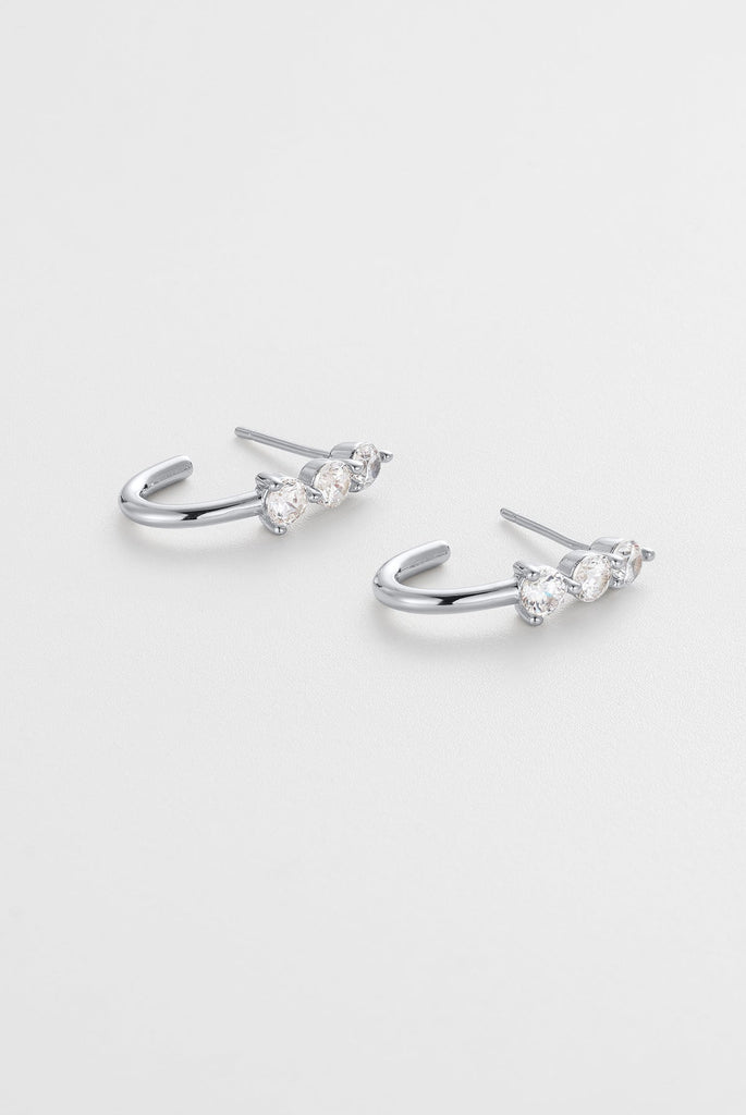 Mara hoop - Silver