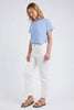 Ada Jean - Vintage White-Elm-The Ada Jean is great all rounder. Made from a stretch denim it has a high rise, straight leg and grazes the ankle. This jean looks great with everything….casual or dressy. Stretch Denim Cropped Length Mid Rise Designed in Australia-Pash + Evolve