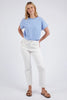 Ada Jean - Vintage White-Elm-The Ada Jean is great all rounder. Made from a stretch denim it has a high rise, straight leg and grazes the ankle. This jean looks great with everything….casual or dressy. Stretch Denim Cropped Length Mid Rise Designed in Australia-Pash + Evolve