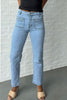 Ada straight leg jean - light blue-Pash + Evolve-*Straight leg *Pockets *Light blue-Pash + Evolve
