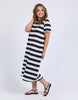 Adira Dress - Stripe Black-Elm-Meet your new favourite – the Adira Dress. It features yarn dye stripe, flattering panels with side seam pockets, and midi length. Style it your way for an effortless look that works for any day of the week. Yarn dye stripe Flattering panels with side seam pockets Midi length 100% Cotton Model is wearing a size 10-Pash + Evolve