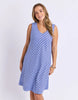 Alba dress - cornflower blue-Foxwood-Nothing says easy dressing quite like the Alba Dress. Featuring a relaxed silhouette, flattering V neckline and a keyhole button closure, it's made for coffee runs, coastal walks and afternoons spent outdoors. Vee neckline Vertical printed stripe Side pockets 55% Linen, 45% Viscose Our model is 176cm and wears Size 10-Pash + Evolve