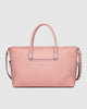Alexis Weekender Travel Bag- BLUSH stripe-Louenhide-Bags-The Louenhide Alexis Blush Weekender Travel Bag with Stripe Strap is a perfect carryall for overnight or weekend adventures! Feel luxe and invest in a quality, soft, and easy clean vegan leather Louenhide travel bag. This new design is a sporty twist on a Louenhide best seller, now featuring a fun statement stripe webbing extension strap. Wide opening and spacious, this weekender is just the right size to fit your travel essentials. Carry the bag effo
