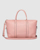 Alexis Weekender Travel Bag- BLUSH stripe-Louenhide-Bags-The Louenhide Alexis Blush Weekender Travel Bag with Stripe Strap is a perfect carryall for overnight or weekend adventures! Feel luxe and invest in a quality, soft, and easy clean vegan leather Louenhide travel bag. This new design is a sporty twist on a Louenhide best seller, now featuring a fun statement stripe webbing extension strap. Wide opening and spacious, this weekender is just the right size to fit your travel essentials. Carry the bag effo