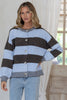 Allie cardi - chocolate/blue-Pash + Evolve-*Chocolate/Blue stripe *Button down front *Round neck *Super soft-Pash + Evolve