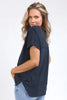 Allison Tee - Dark sapphire-Foxwood-Stay vibrant and fresh in the Allison Tee! Made from 100% cotton, this tee will keep you comfortable and stylish all day long whilst adding a pop of colour to your wardrobe. Keep it fun with the Allison Tee! Round neckline Design lines Raw edge details 100% Cotton Our model is 176cm and wears Size 10-Pash + Evolve