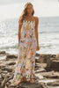 Alora maxi dress - floral-Pash + Evolve-*Shoestring strap *Maxi length *Elasticated back *Floral print all over-Pash + Evolve