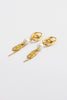 Amara drop earring - gold-Zarla-A layered drop earring combining sculptural links, soft pearls, and textured detailing. Light-catching and fluid, it brings a warm, sunlit feel with an effortless, coastal edge. Feminine, elevated, and designed to stand out with ease. *18K Gold Plated Solid Brass Base *Water proof: Can be worn in the ocean or pool-Pash + Evolve