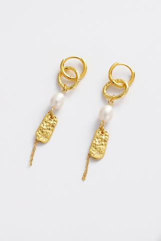 Shelly drop earring - silver