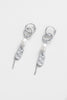 Amara drop earring - silver-Zarla-A layered drop earring combining sculptural links, soft pearls, and textured detailing. Light-catching and fluid, it brings a cool, luminous feel with an effortless, coastal edge. Feminine, elevated, and designed to stand out with ease. *Rhodium Plated Solid Brass Base *Water proof: Can be worn in the ocean or pool-Pash + Evolve