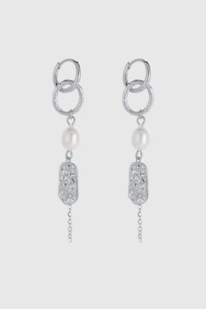 Shelly drop earring - silver