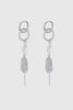Amara drop earring - silver-Zarla-A layered drop earring combining sculptural links, soft pearls, and textured detailing. Light-catching and fluid, it brings a cool, luminous feel with an effortless, coastal edge. Feminine, elevated, and designed to stand out with ease. *Rhodium Plated Solid Brass Base *Water proof: Can be worn in the ocean or pool-Pash + Evolve