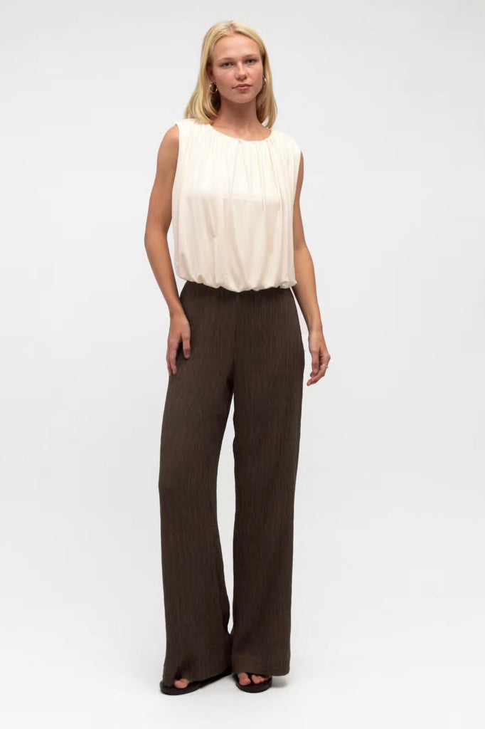 Amelia bubble top - ivory-Pash + Evolve-*Bubble hem *Short sleeve *Ivory *Fully lined *50% Lyocell, 45% Polyester, 5% elastane-Pash + Evolve