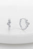 Amy huggie - silver-Zafino-Streamlined sparkle on a compact hoop effortless from desk to dinner. Silver Plated Solid Brass Base 4mm (w) x 9mm (L) Splash Proof: Splashes or occasional water contact-Pash + Evolve