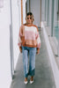 Azali knit - tan/blush-Pash + Evolve-*Round neck *Long sleeves *Colour block *Tan/Blush/White *65% Acrylic, 35% Wool-Pash + Evolve