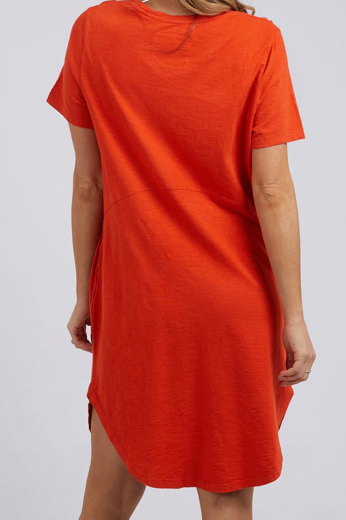 Bay Dress - Spicy Orange-Foxwood-Throw on and go with the Bay Dress. This flattering design in comfort plus jersey is the ideal everyday piece for your casual wardrobe. Curved hem Curved design seam Round neckline 100% Cotton Our model is 176cm tall and wears size 8-10-Pash + Evolve
