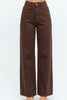 Bayley jean - chocolate-Pash + Evolve-*High waisted *Straight wide leg *Chocolate denim-Pash + Evolve