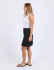 Belle skirt - black-Foxwood-Your new favourite A-line skirt, flaunting a raw edge hem and the relaxed fit of stretch denim, this one will have you sorted for the season. Front button opening Knee length Slim fit Stretch denim 99% Cotton, 1% Elastane Model is wearing a size 10-Pash + Evolve